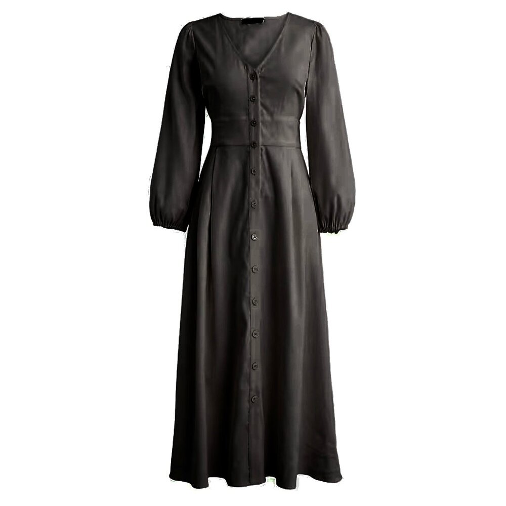 JCrew | Stretch viscose-blend button-front midi dress | Size 8 Petite